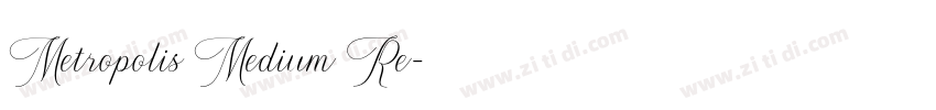 Metropolis Medium Re字体转换